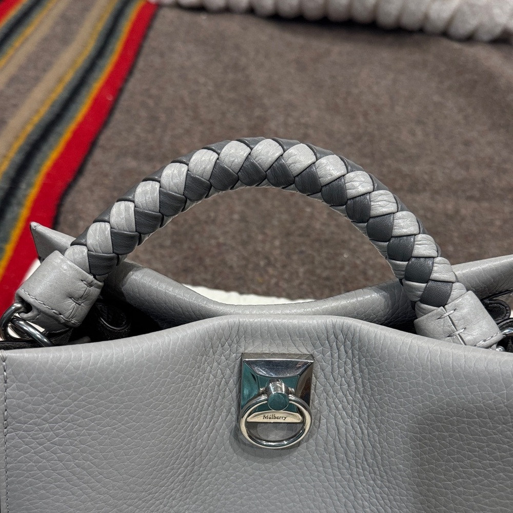 Mulberry Light Gray Leather Iris Purse - Picture 5 of 13